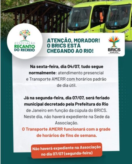 Morador, O BRICS está chegando ao Rio!